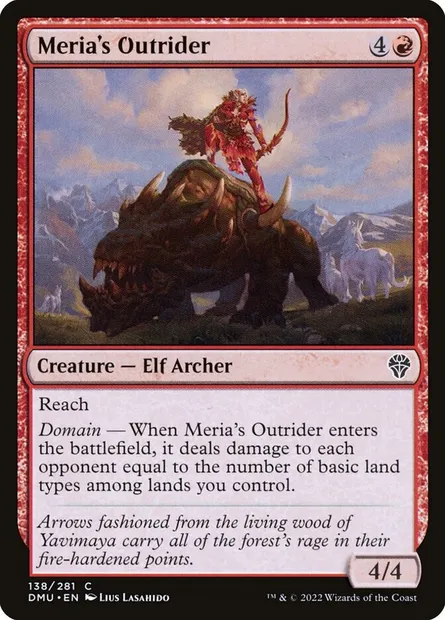 Meria's Outrider, Magic card DMU 138 — Dominaria United set