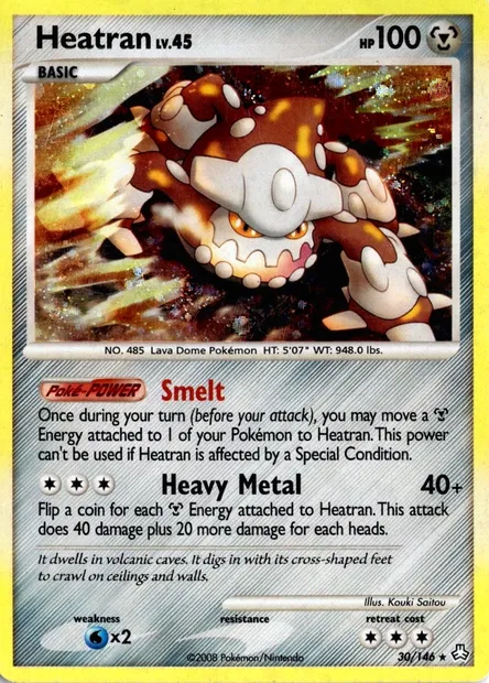 Heatran, carte Pokémon TDX 030-2 — extension Theme Deck & Blisters Exclusives