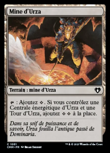 Mine d'Urza, carte Magic CMM 1051 — extension Commander Masters