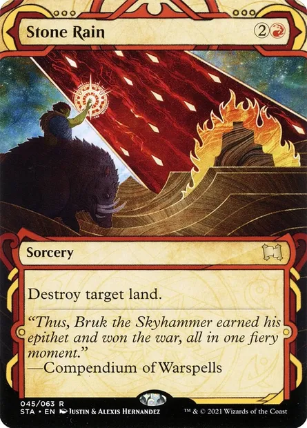 Stone Rain, Magic card STA 45 — Strixhaven Mystical Archive set