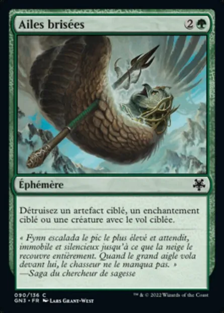 Ailes brisées, carte Magic GN3 90 — extension Game Night: Free-for-All