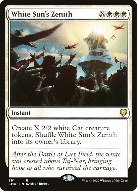 White Sun's Zenith, Magic card CMR 391 — Commander Legends set