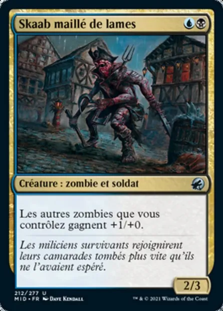 Skaab maillé de lames, carte Magic MID 212 — extension Innistrad : chasse de minuit