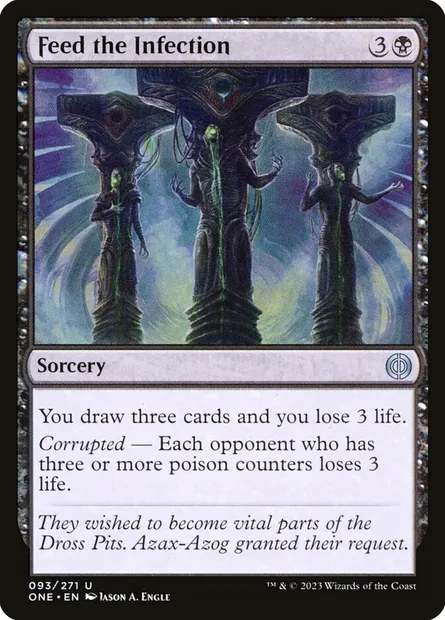 Feed the Infection, Magic card ONE 93 — Phyrexia: All Will Be One set