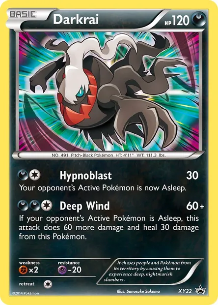 Darkrai, Pokémon card XY 22 — XY Black Star Promos set