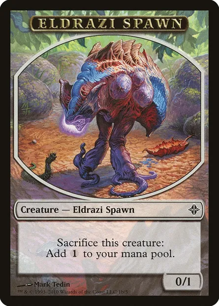 Eldrazi Spawn, carte Magic TROE 1b — extension Rise of the Eldrazi Tokens