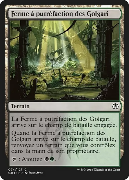 Ferme à putréfaction des Golgari, carte Magic GK1 74 — extension GRN Guild Kit