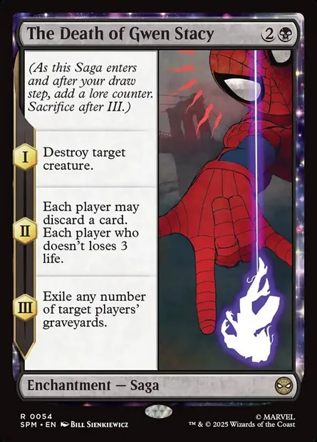 The Death of Gwen Stacy, Magic card SPM 54 — Marvel's Spider-Man set
