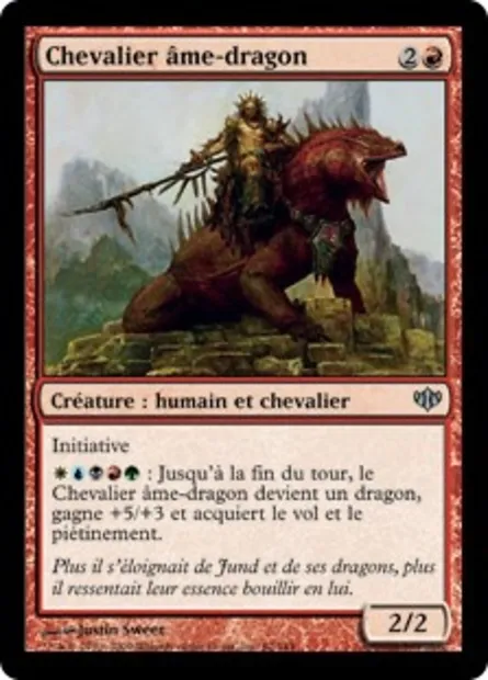 Chevalier âme-dragon, carte Magic CON 62 — extension Conflux