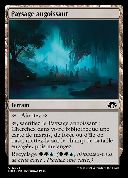Paysage angoissant, carte Magic MH3 221 — extension Modern Horizons 3