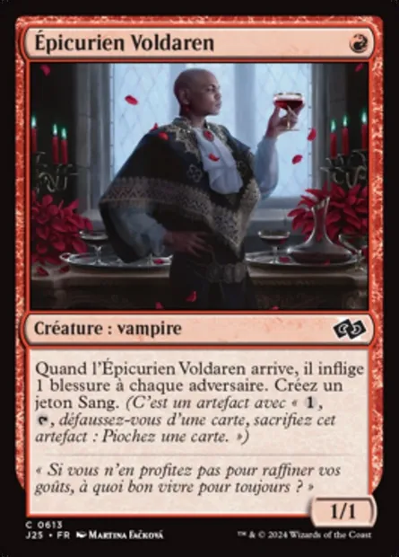 Épicurien Voldaren, carte Magic J25 613 — extension Foundations Jumpstart