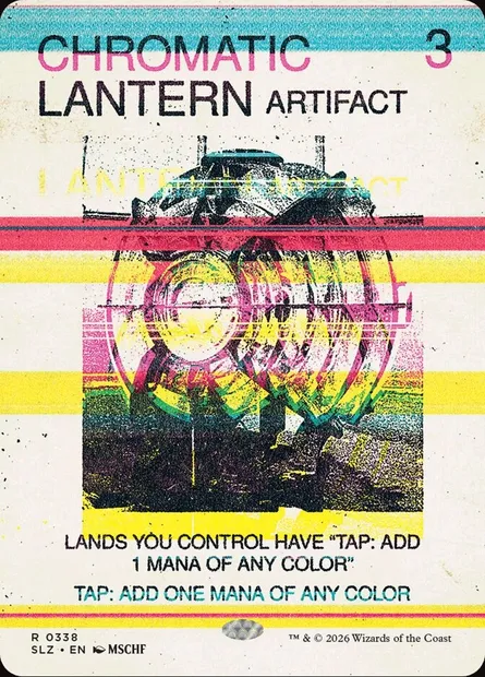 CHROMATIC LANTERN, Magic card SLZ 338 — The Zeta Set set