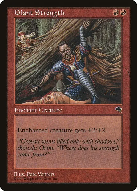 Giant Strength, Magic card TMP 178 — Tempest set