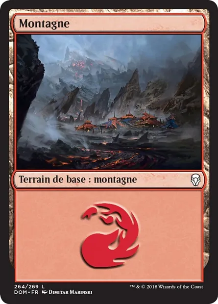 Montagne, carte Magic DOM 264 — extension Dominaria