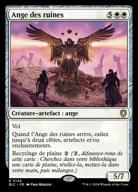 Ange des ruines, carte Magic BLC 134 — extension Bloomburrow Commander
