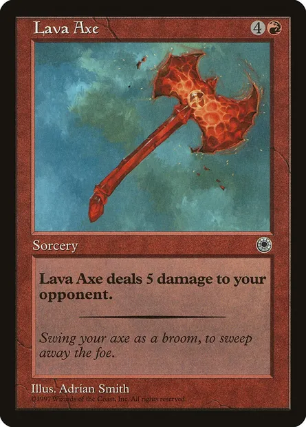 Lava Axe, Magic card POR 137 — Portal set