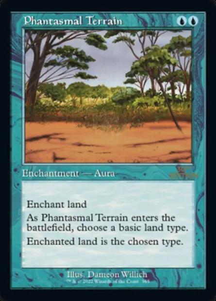 Phantasmal Terrain, Magic card 30A 365 — 30th Anniversary Edition set