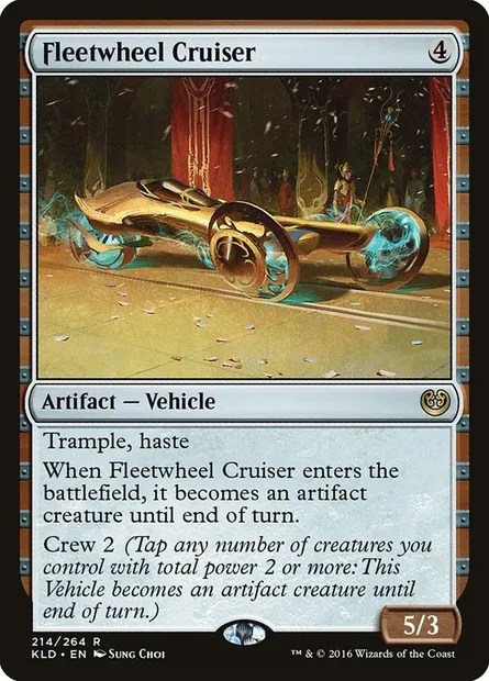 Fleetwheel Cruiser, Magic card KLD 214 — Kaladesh set