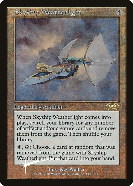 Skyship Weatherlight, Magic card PLS 133★ — Planeshift set
