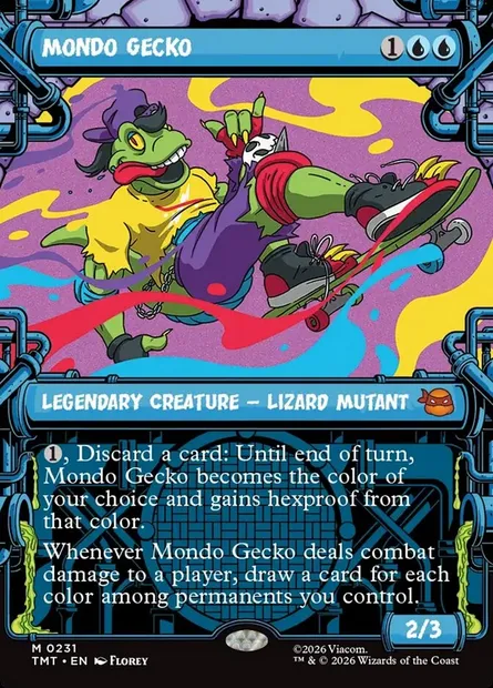 Mondo Gecko, Magic card TMT 231 — Teenage Mutant Ninja Turtles set