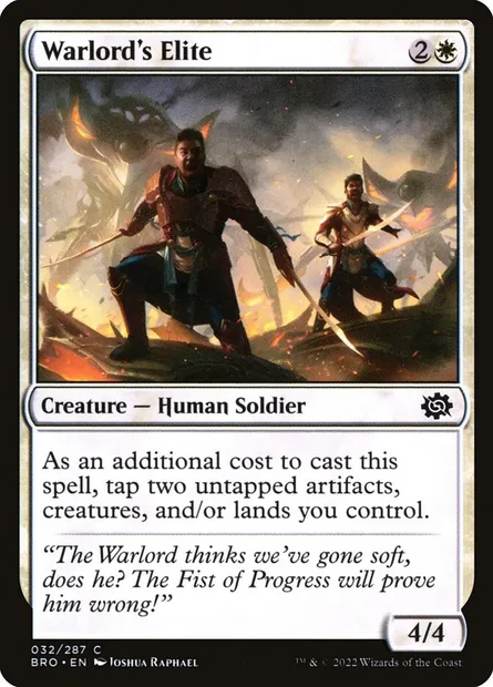 Warlord's Elite, Magic card BRO 32 — The Brothers' War set