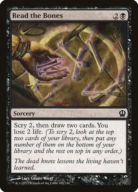 Read the Bones, Magic card THS 101 — Theros set