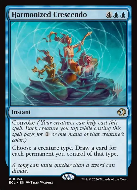 Harmonized Crescendo, Magic card PECL 54p — Lorwyn Eclipsed Promos set