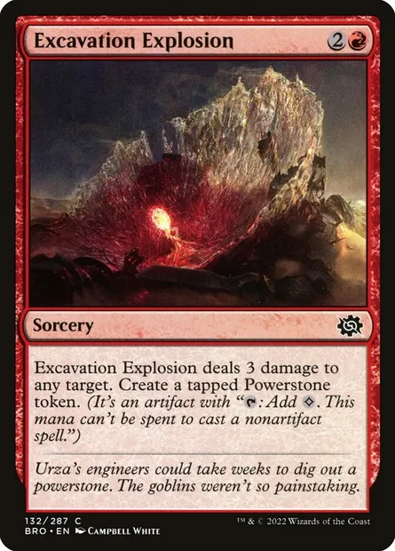 Excavation Explosion, Magic card BRO 132 — The Brothers' War set