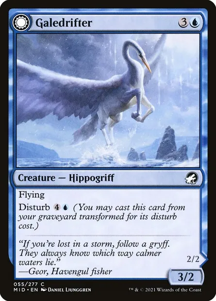 Galedrifter // Waildrifter, Magic card MID 55 — Innistrad: Midnight Hunt set