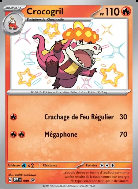 Crocogril, carte Pokémon PR-SV 080 — extension SVP Black Star Promos