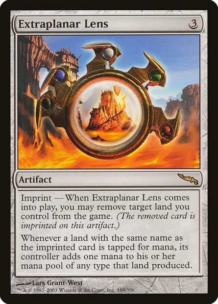 Extraplanar Lens, Magic card MRD 169 — Mirrodin set