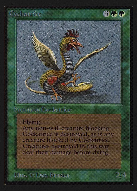 Cockatrice, Magic card CEI 190 — Intl. Collectors' Edition set