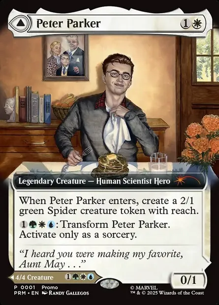 Peter Parker // Amazing Spider-Man, Magic card PMEI 2025-22 — Media and Collaboration Promos set