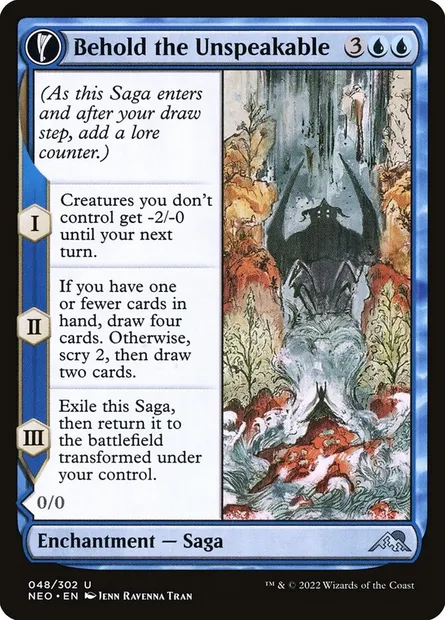 Behold the Unspeakable // Vision of the Unspeakable, Magic card NEO 48 — Kamigawa: Neon Dynasty set
