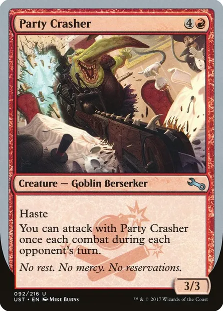 Party Crasher, Magic card UST 92 — Unstable set