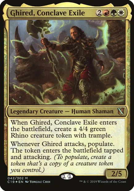 Ghired, Conclave Exile, Magic card OC19 42 — Commander 2019 Oversized set