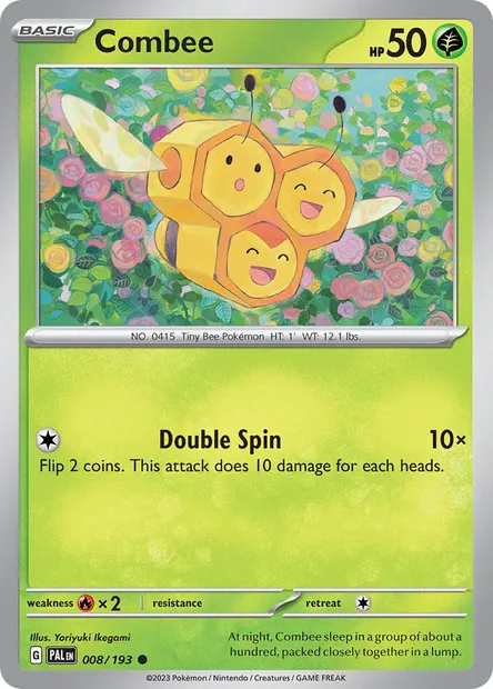 Combee, Pokémon card PAL 008 — Paldea Evolved set