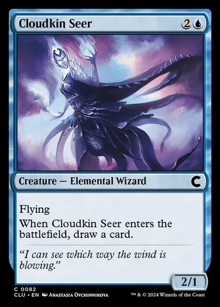 Cloudkin Seer, Magic card CLU 82 — Ravnica: Clue Edition set