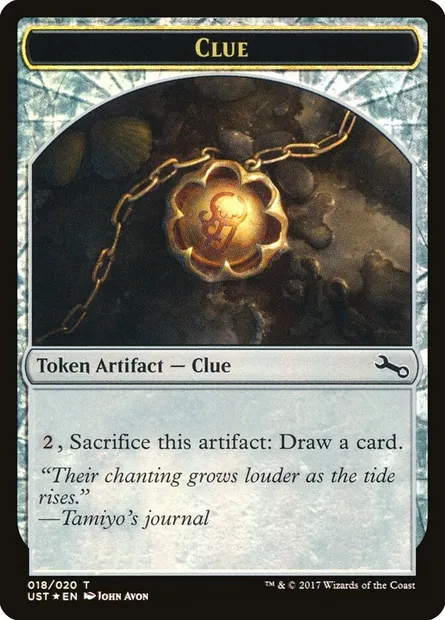 Clue // Clue, Magic card TUST 18 — Unstable Tokens set