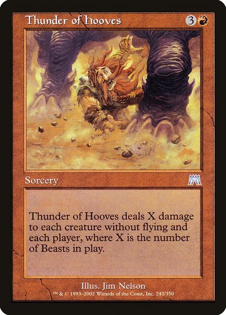 Fracas de sabots, carte Magic ONS 242 — extension Carnage