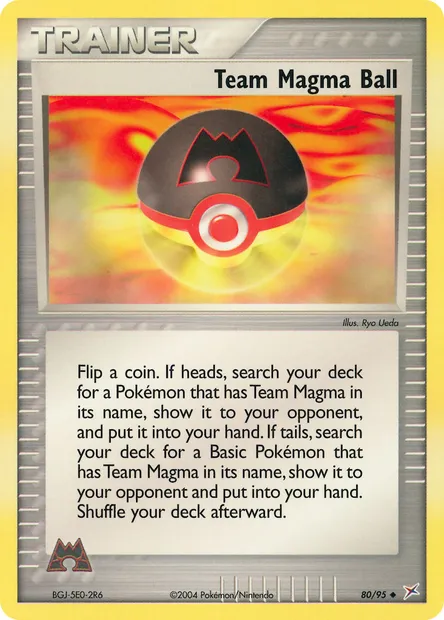 Team Magma Ball, Pokémon card MA 80 — Team Magma vs Team Aqua set