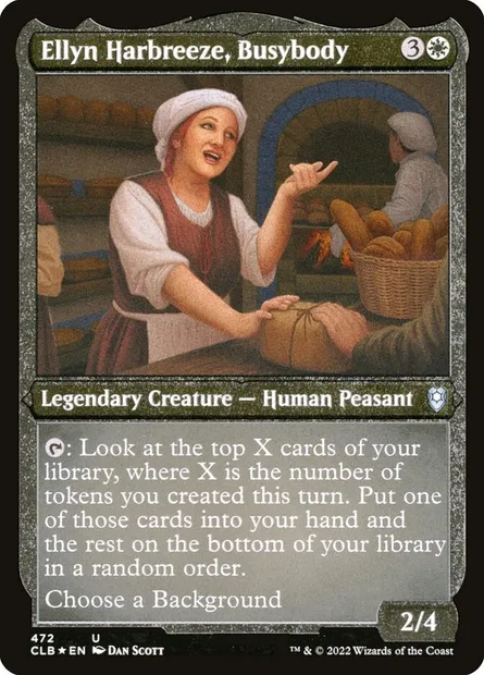 Ellyn Harbrise, entremetteuse, carte Magic CLB 472 — extension Commander Légendes : la bataille de la Porte de Baldur