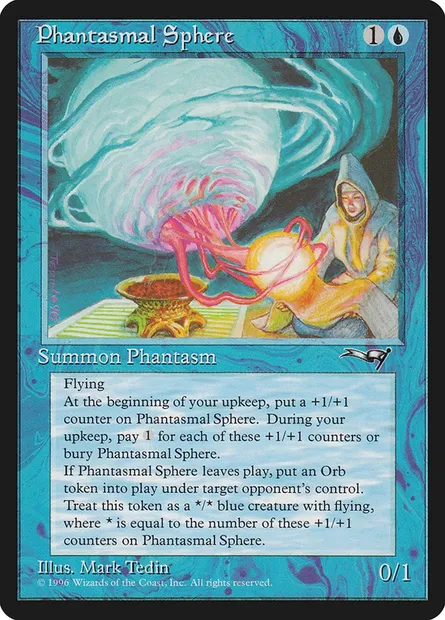 Phantasmal Sphere, Magic card ALL 32 — Alliances set