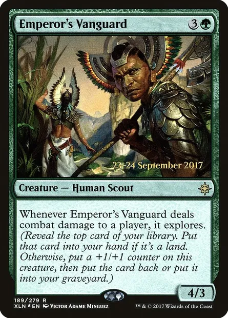 Emperor's Vanguard, Magic card PXLN 189s — Ixalan Promos set