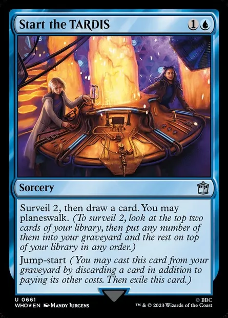 Start the TARDIS, Magic card WHO 661 — Doctor Who set
