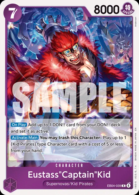 Eustass"Captain"Kid, One Piece card EB04-039 — EGGHEAD CRISIS set