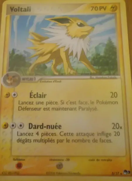 Voltali, carte Pokémon P3 3 — extension POP Série 3