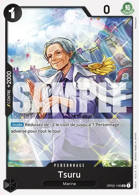 Tsuru, carte One Piece OP02-106 — extension PARAMOUNT WAR