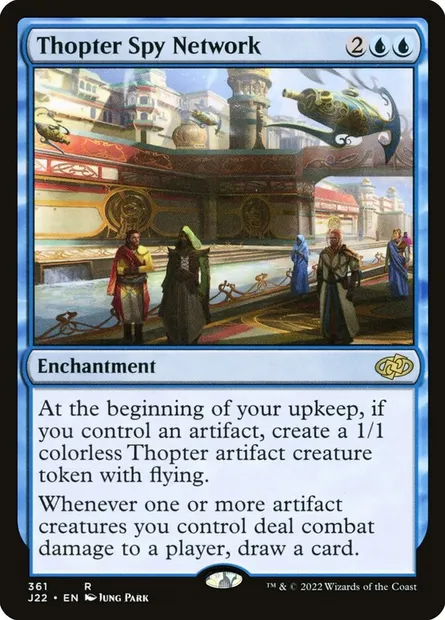 Thopter Spy Network, Magic card J22 361 — Jumpstart 2022 set