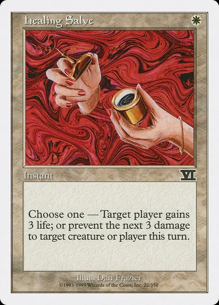 Healing Salve, Magic card 6ED 22 — Classic Sixth Edition set